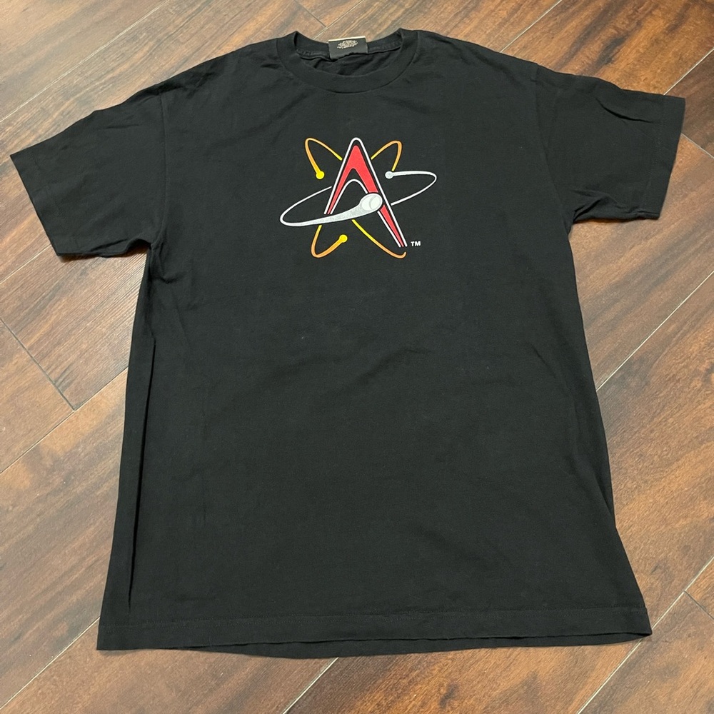 Vintage Antigua Graphic T-shirt Men’s Size Large Black Crew Neck